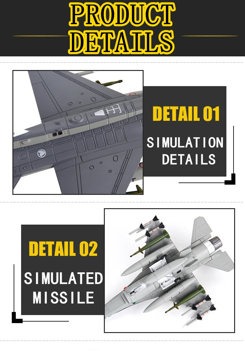 Terebo 1: 72 F16 модель самолета Модель моделирование военная модель боец f16D Игрушка коллекция подарок