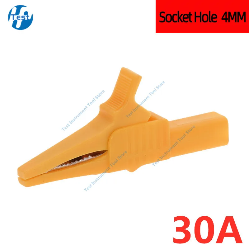 1PCS 32A 1000V Copper Alligator Clip For 4mm Banana Multimeter Pen HV Test Battery Test Clip Crocodile