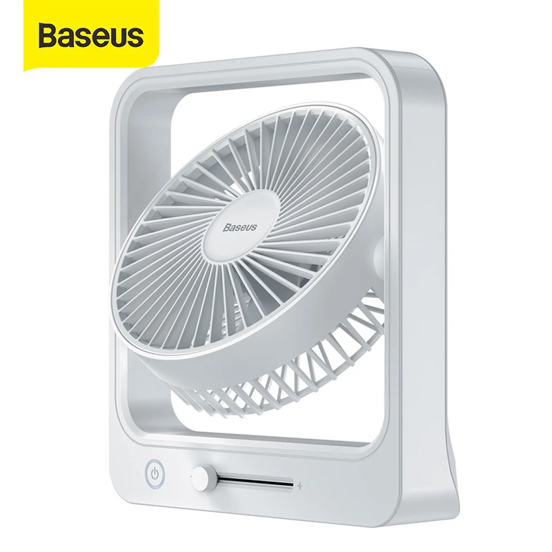 Настольный вентилятор Baseus Cube USB портативный охлаждения с плавной регулировкой