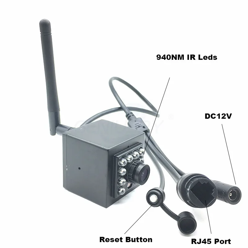 940nm ночное видение аудио видео мини ИК Беспроводная ip камера Sd слот для карты Wifi 5MP