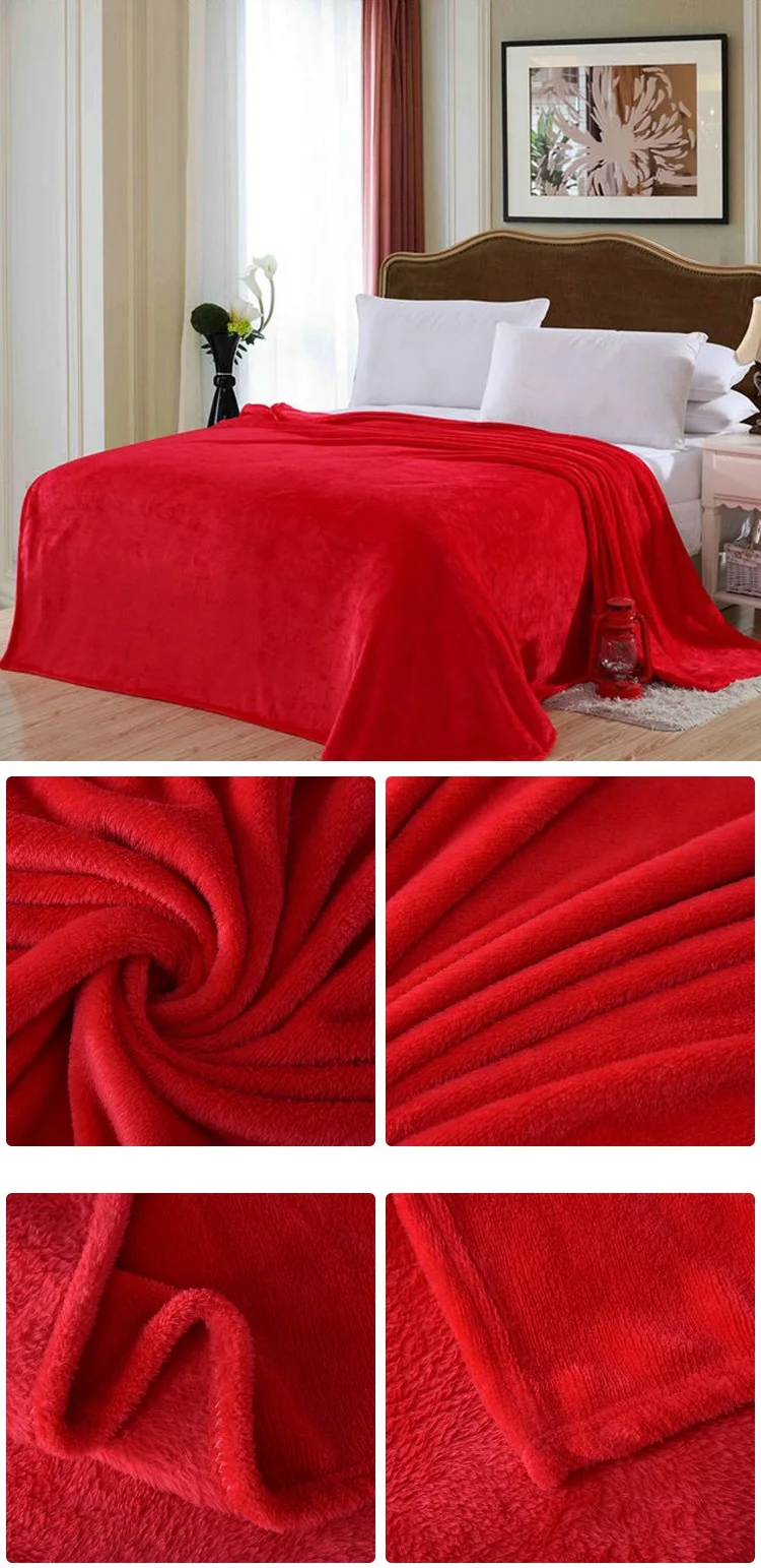 Кондиционер одеяло сплошной цвет коралловый флис одеяло для кровати шерпа одеяло s и броски