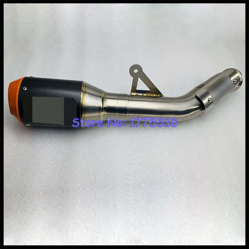 Titanium Alloy Motorcycle Exhaust Slip-on for KTM 790 890 Duke 2018-2023 with Carbon Exhaust Muffler Titanium Link Pipe Cover - Image 5