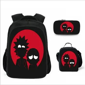 

Anime Rick and Morty Backpack School Bags Teenagers Laptop Shoulders Bag Bookbags Men Travel Bags Women Cartoon Backpack