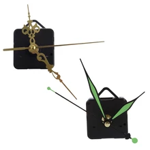 Кварцевые часы механизм DIY запасные части золотые и кварцевые часы механизм DIY запасные части+ светящиеся стрелки