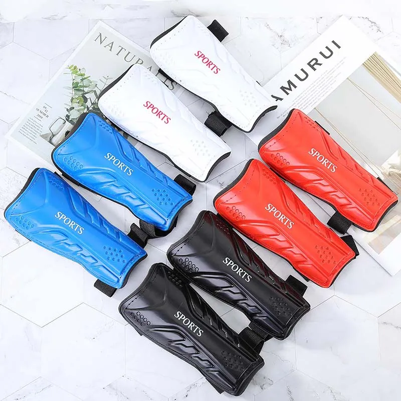 1 Pair 17.5*8.5cm Soccer Shin Guards Pads For Adult/Kids Football Shin Pads Leg Sleeves Soccer Kids Knee Support Sock shin guard pads soccer shin guards