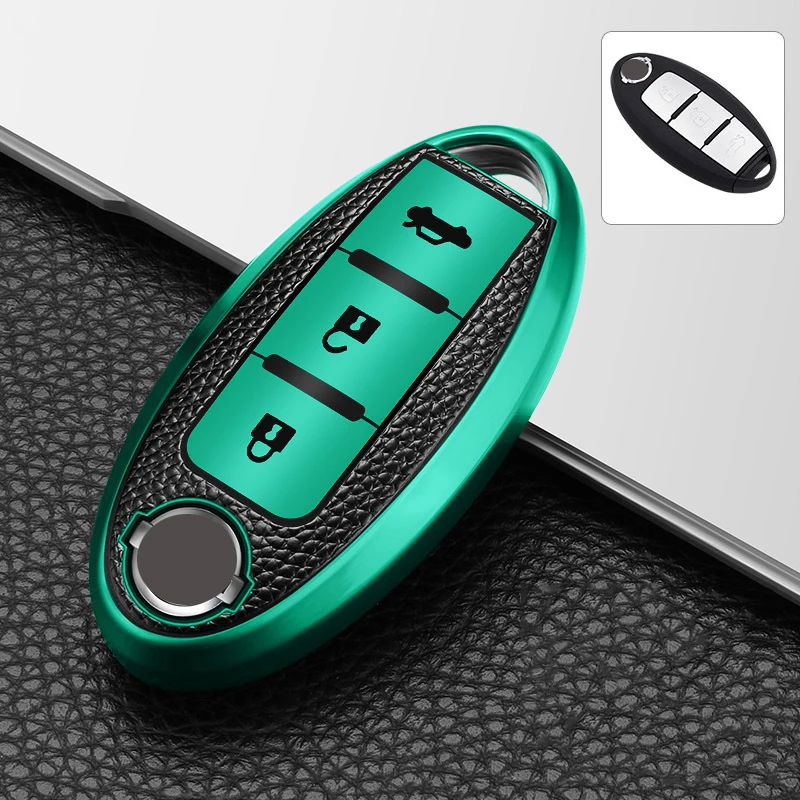 3/4 Button TPU Car Remote Key Case Full Cover for Nissan Qashqai Juke