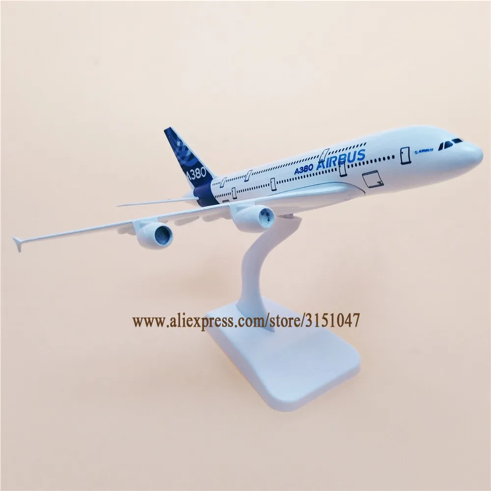 Сплав металла прототип Air A380 Airbus 380 Airlines модель самолета Модель самолета Стенд самолет дети подарки 20 см
