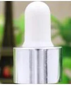 silver white 6 шт./лот, 100 мл, 50 мл, 30 мл, 20 мл, 15 мл, 10 мл, 5 мл, флакон-капельница из янтарного стекла для эфирного масла, флаконы для эфирных капель, косметические контейнеры - Цвет: silver white