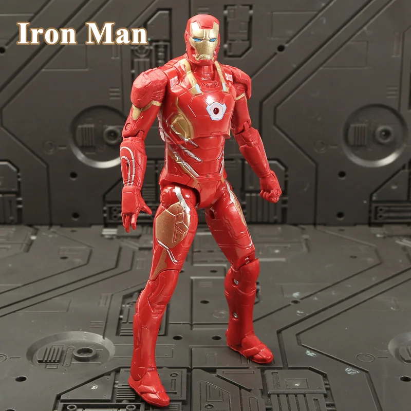

18cm Iron Man Action Figures Marvel Avenger Super Heroes Spiderman Thor Captain America Thanos Doll Kids Christmas Gifts Toys
