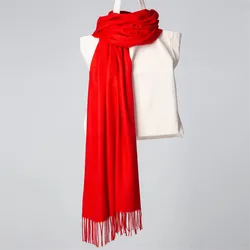 Scarf Women Imitation Cashmere Scarves Autumn And Winter Long Tassel Shawl Student Scarf Bib Unisex Muffler Scarves Wraps