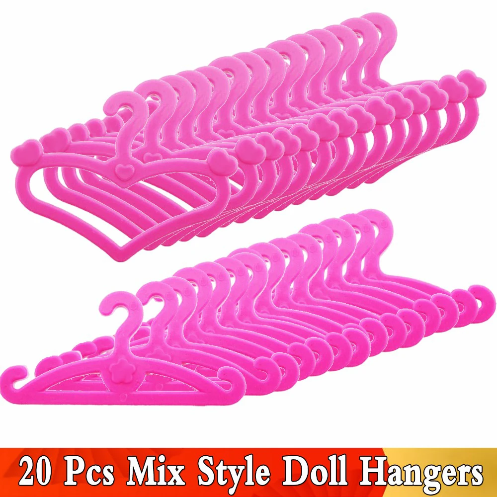 Furniture For Barbie Doll Three-door Pink Modern Wardrobe for armario Accessories with Dressing Mirror мебель для барби Girls To