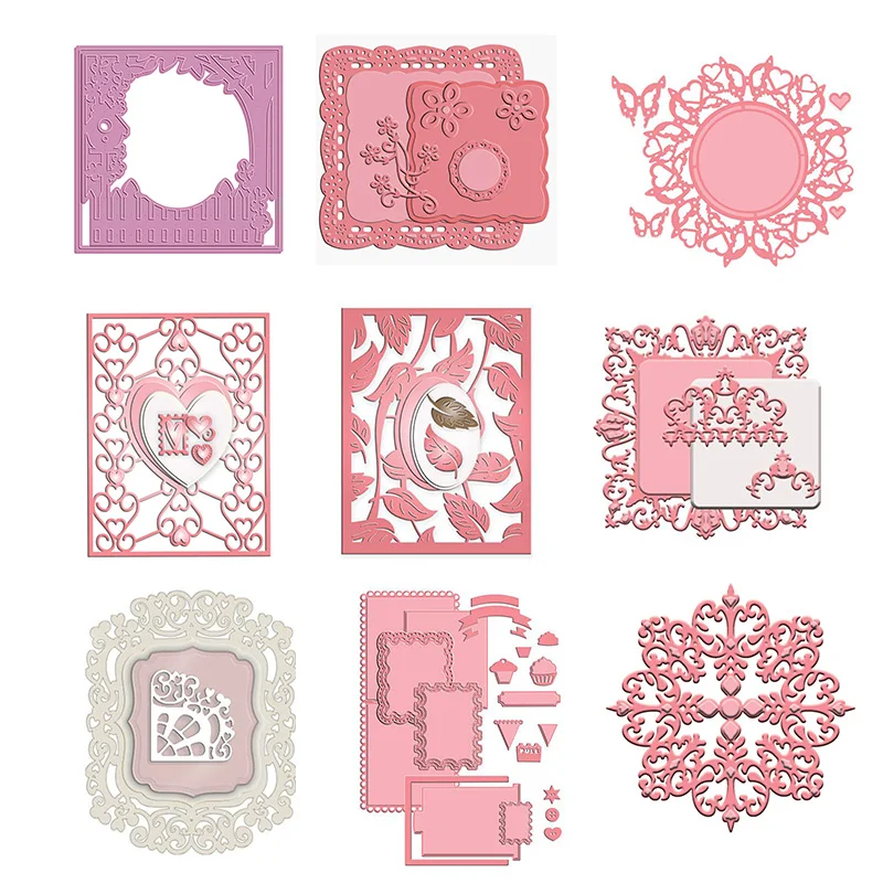 

Gateway Heart Leaves Cover Plate Flower Butterfly Frames Metal Cutting Dies for DIY Scrapbooking Paper Cards Craft 2020 New