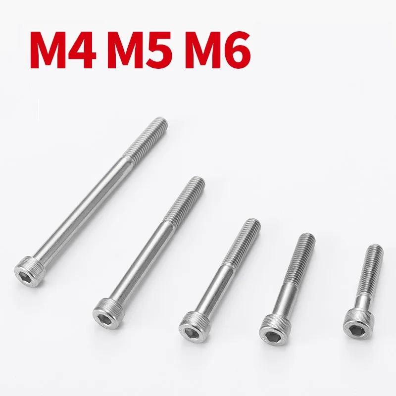 Half Thread Bolts M4 M5 M6 Hexagon Socket Cap Head Screws 4mm 5mm 6mm X 30 35 40 45 50 60 70 80 90mm 304 Stainless Steel | Обустройство