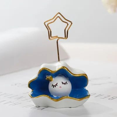 A0605 Настольная папка для заметок Kawaii в форме сердца, зажимы для стола, фото, памятки, цифры, зажимы для имени, свадебные сувениры, держатель для карт, зажимы для сообщений - Цвет: A0605