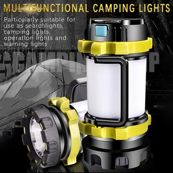 

Rechargeable Camping light LED camping light USB flashlight dimmable reflector lamp work light headlight waterproof emergency