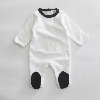 

Baby rompers clothes long sleeves baby newborn overalls kids boys girls clothes baby jumpsuit ribbed footies rompers round neck