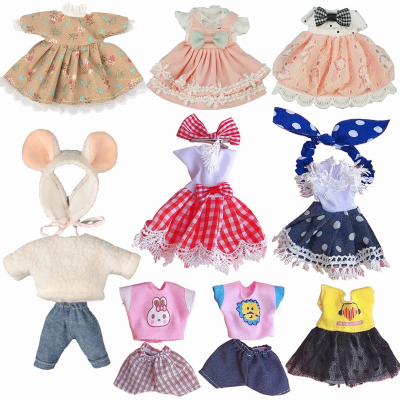 Clothes For dolls 16 cm Bjd OB11 Doll Clothes Hat T-shirt Short 1/8 Accessories Suit Dress Skirt Hoodie Shoes Dressup For Girl barbie doll clothes,doll clothes accessories,doll clothes,doll accessories