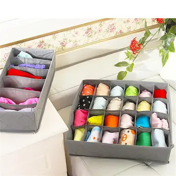 

3pcs/Set Sock Bra Underwear Storage Box Bins Drawer Organizer Drawer Box Home Storage Non-Woven Fabric Home Cabinet Accesories