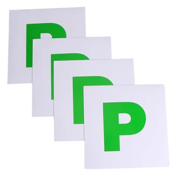 

4 Pcs Durable Magnetic Alphabet Sticker Simple Auto Sticker P Printed Car Emblem Letter Magnetic Badge Decal