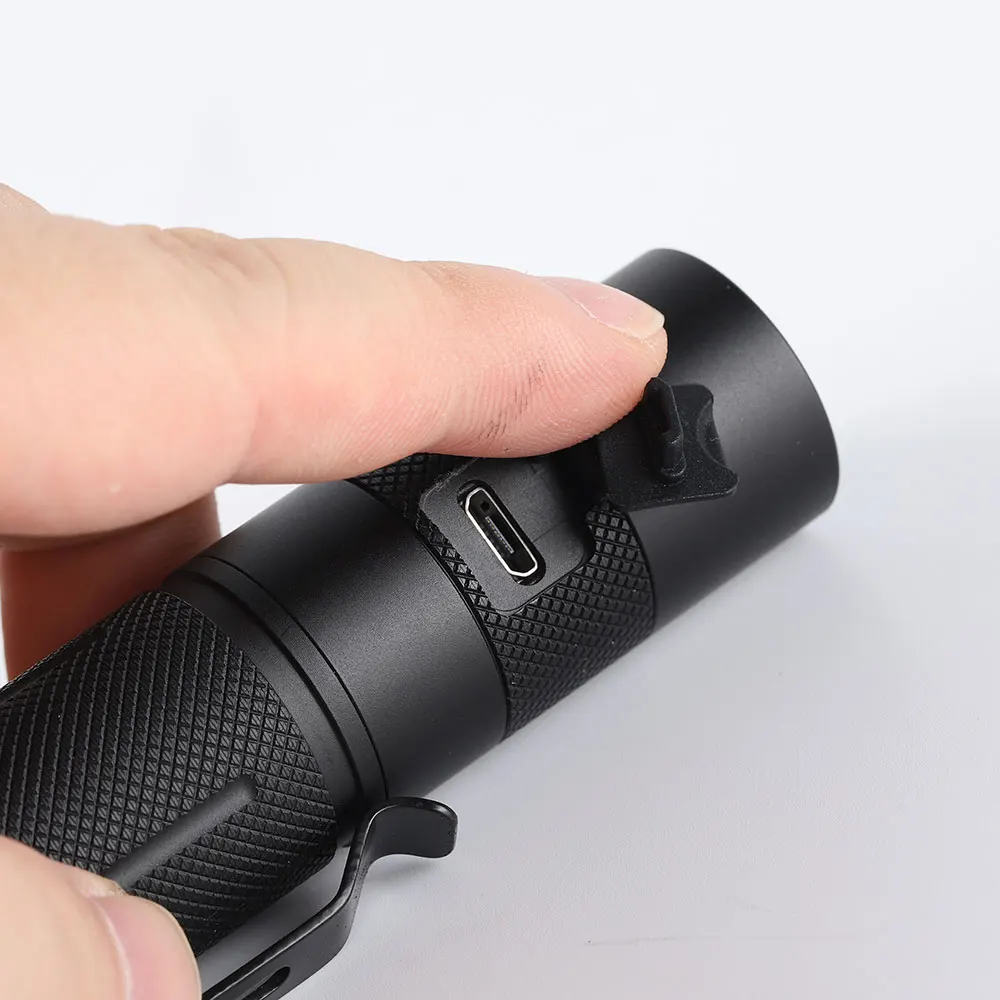 Convoy S9 flashlight ,219B R9080 high CRI,with micro USB charging port,18650 flashlight ,torch,with 18650 battery inside