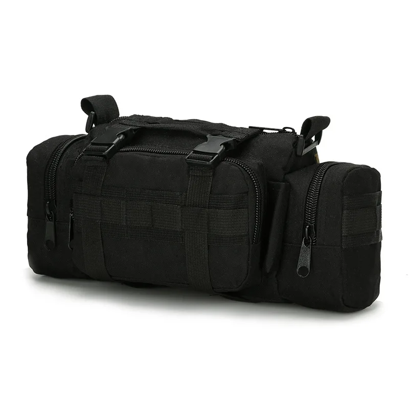 Уличные поясные сумки армейские водонепроницаемые Оксфордские сумки для скалолазания нагрудные военные тактические походные сумки сумка на плечо поясные сумки - Цвет: black