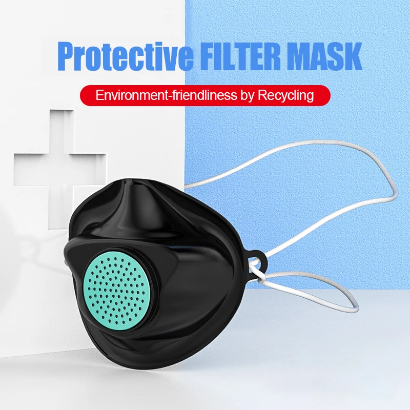 

10pcs Masks 300pcs Filter Paper Anti-Water anti-gas face Mouth Mask Anti-dust mask Filter Replacement Health Care Fast shipping