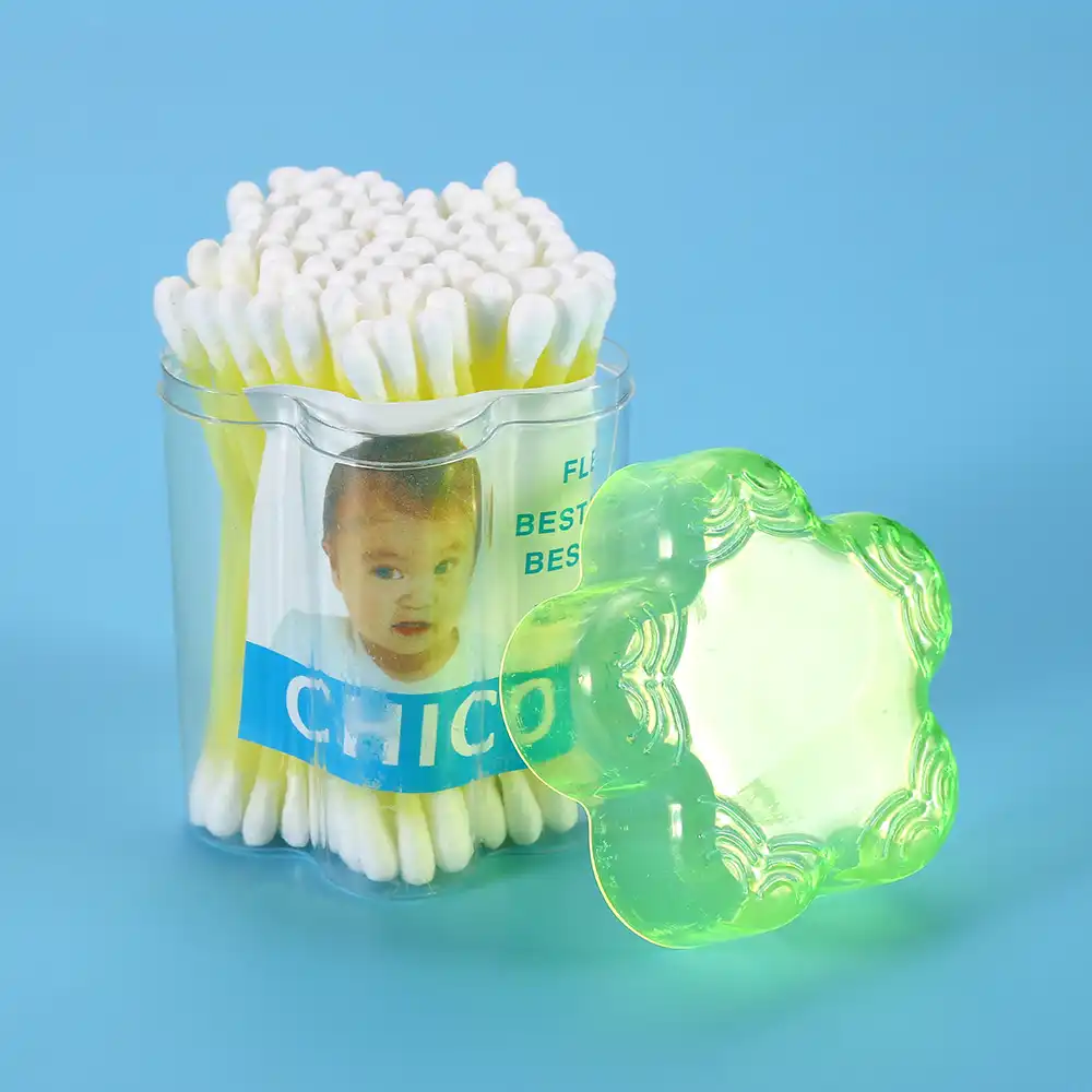 2019 new pratical cotton swabs swab 7.5cm long wood handle