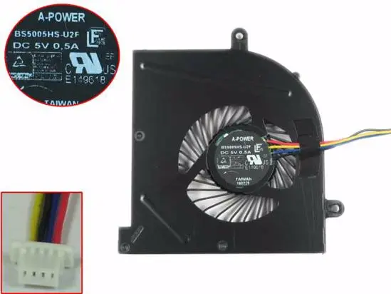 Emacro для A-Мощность BS5005HS-U2F1 DC 5V 0.5A 4-проводной Сервер вентилятор охлаждения