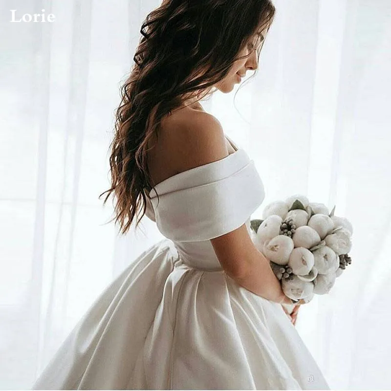 LORIE Princess Wedding Dresses Satin Vintage