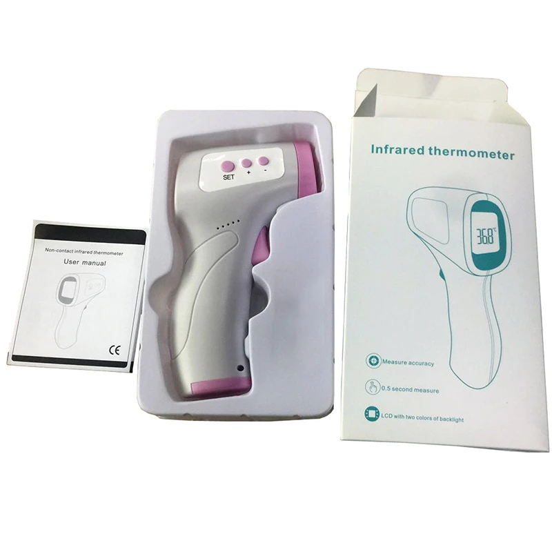 

Infrared Thermometer Forehead Baby Portable Non-Contact Child Handheld Body/Object Temperature Measure IR Device