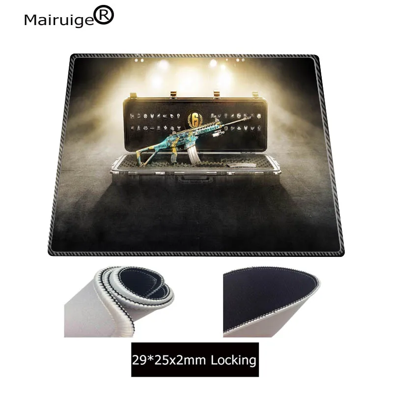  Rainbow Six Siege Large mouse pad Anti-slip Natural Rubber Computer Gaming mousepad Desk Mat for LO