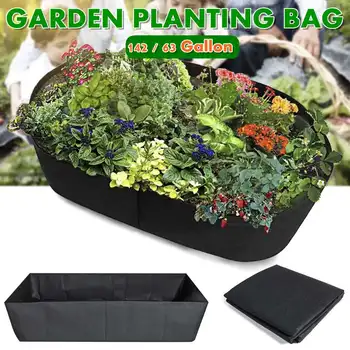 

Large Rectangular Vegetable Grow Bags Garden Nursery Planting Groot Flower Pot Anti-Corrosion Felt Non-Woven Planters Bag