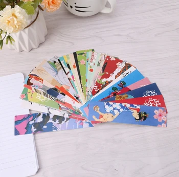 

30Pcs/Bag Paper Bookmark Vintage Japanese Style Book Marks For School Student