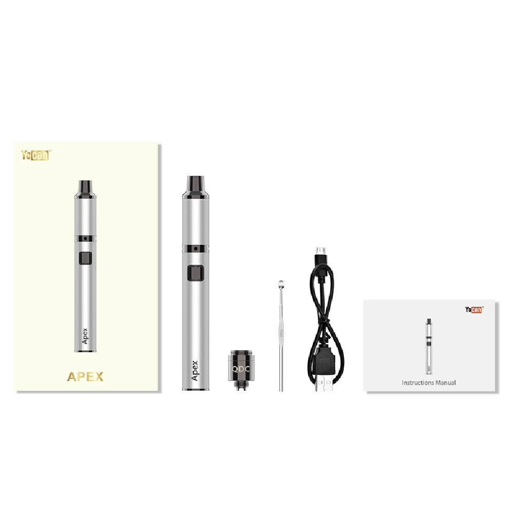 Оригинальный Yocan Apex испаритель комплект 650 мА/ч Батарея & QDC катушки армированный