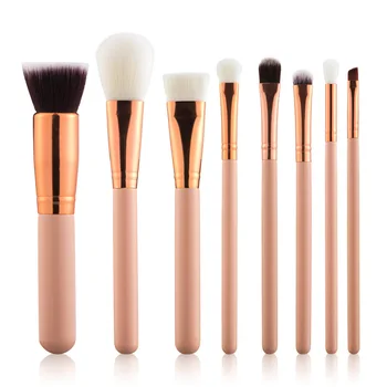 

Makeup Brush Set 8PCS Makeup Brushes Set Synthetic Bristles for Liquid Foundation Eyeshadow