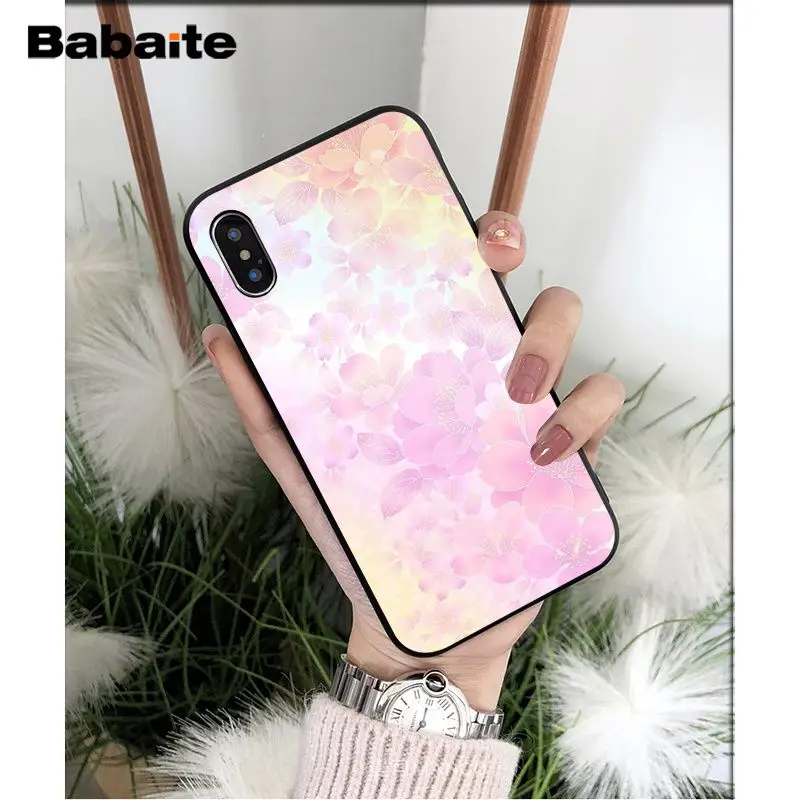 Kawaii Japanese anime pink flowers
