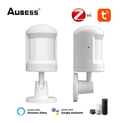 Aubess Tuya Motion PIR Sensor Detector Graffiti WiFi Movement Sensor Smartlife Tuya APP Wireless Home Security System With Aleax