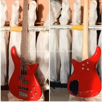 

2020 GOOD QUALITY,cherry red 4 string/5 strings bass guitar,rosewood fingerboard,electric guitar,black hardware,,free shipping