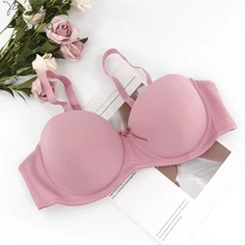 PariFairy, бесшовный бюстгальтер, сексуальные футболки, бюстгальтеры для женщин, нижнее белье, пуш-ап, Бюстгальтер, чашка 1/2, бюстгальтер без косточек, нижнее белье с бретелями
