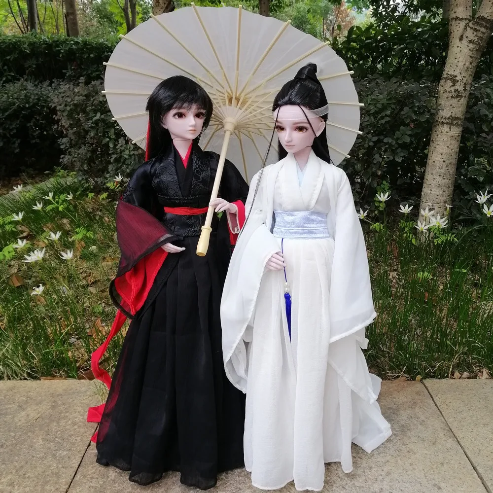 EVA BJD 1/3 60 см 24 дюйма кукла мужской мальчик ручной работы макияж черный китайский костюм игрушка мяч шарнирная BJD полная одежда парик обувь