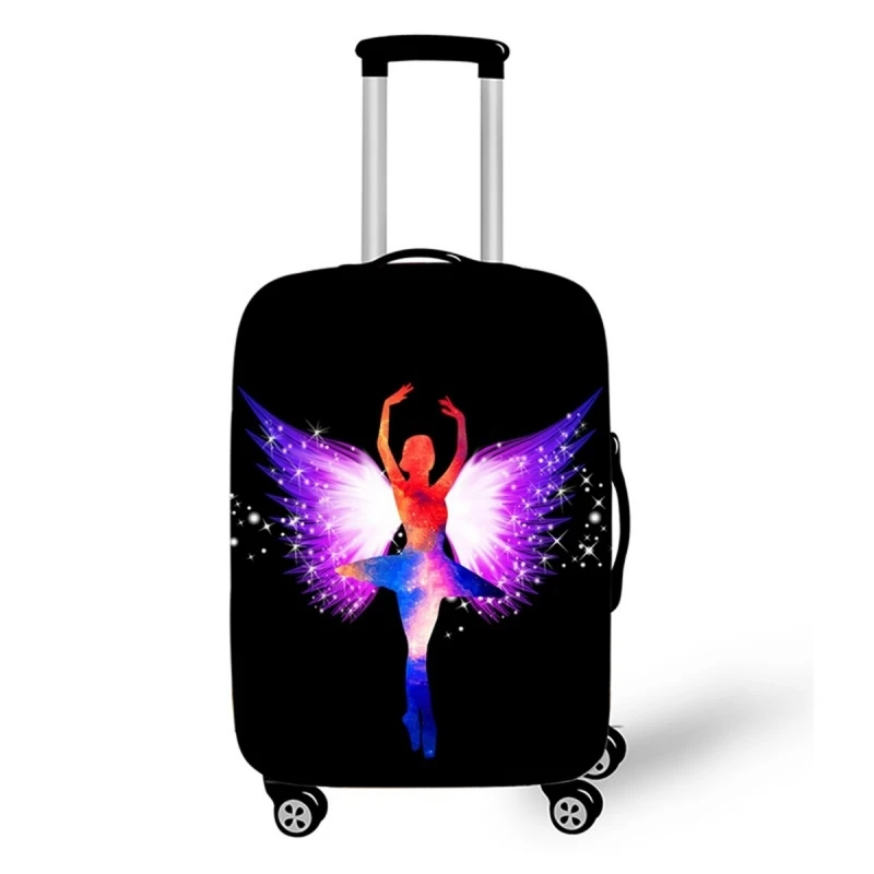 3D балетная девушка багаж защитный чехол багажник чехол Аксессуары для путешествий эластичный костюм чехол пылезащитный чехол для 18-32 ''чехол на колесиках - Цвет: Z04