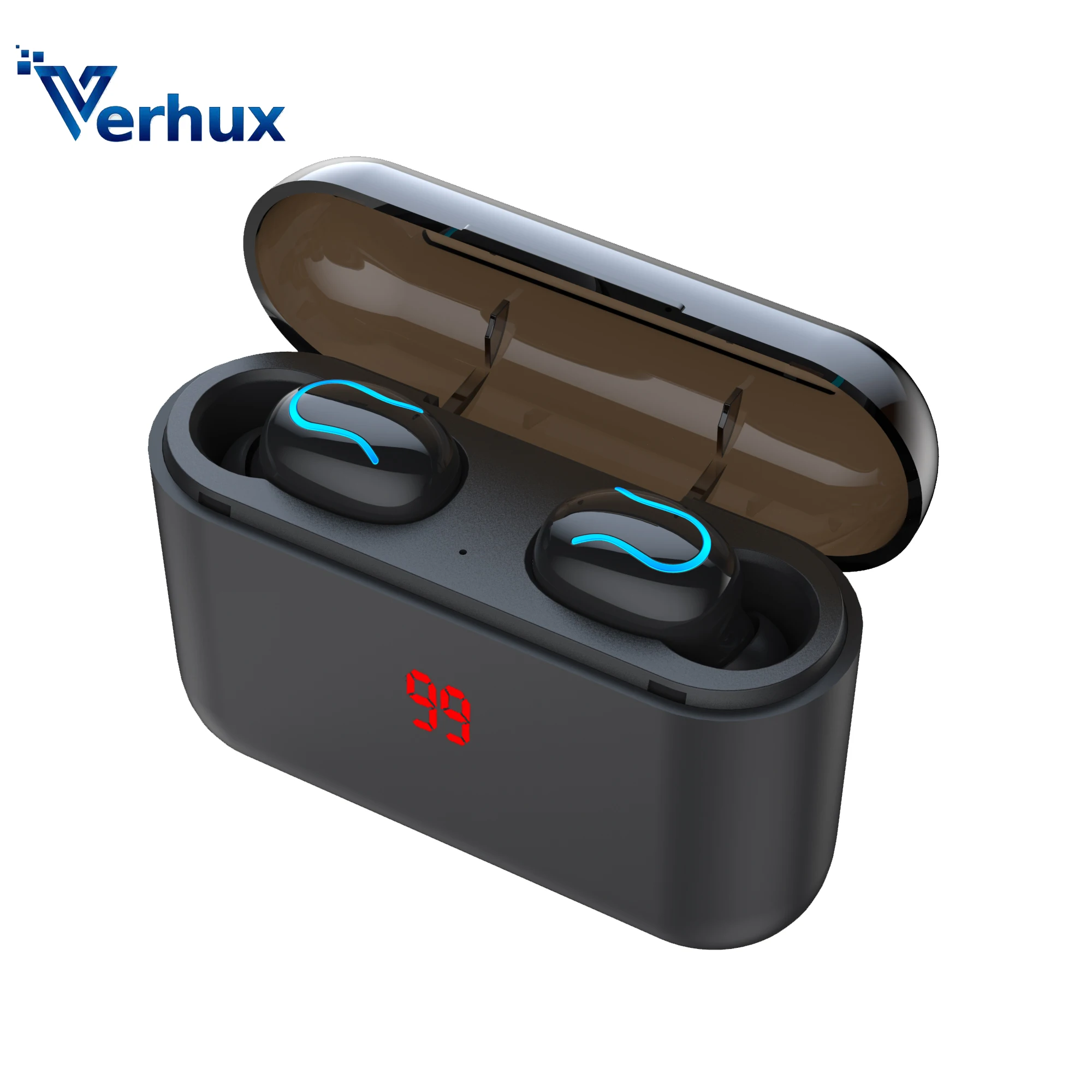 

Bluetooth Headset With Mic Stereo Sports Headphones In Ear HBQ Q32 TWS 5.0 Sports Running Headphones Earphone With Charging Box