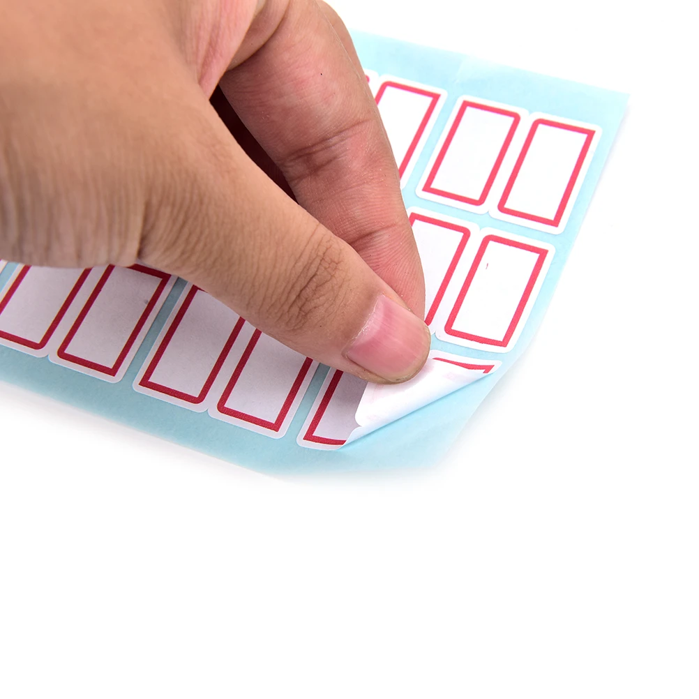 12sheets self adhesive label Blank note label Bar sticky writable name stickers!
