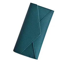 Новая мода Женская искусственная кожа удлиненный кошелек элегантная сумочка женская простая кредитница кошельки Cartera Mujer
