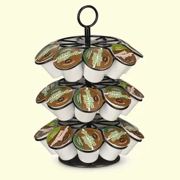 

Spinning Coffee Pod Holder Carousel Storage Coffee Pod Capsule Kitchen Organizer Container Compatible With 36 Pcs Capsules