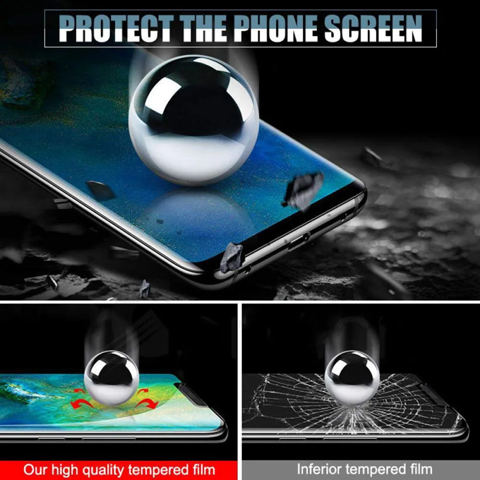 0,3 мм защита экрана из закаленного стекла для huawei P10 P20 P30 Pro mate 20 Lite 9D полное покрытие Защитное стекло для P Smart