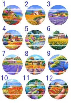 

Handmade Colorful picture Round Glass Cabochons Refrigerator magnet for Necklace Decoration and Phone Chain Accessaries272