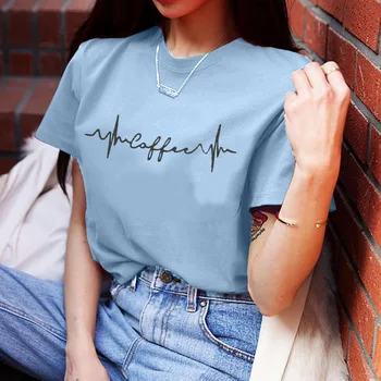 

Women Korean Streetwear Boho Summer Gray Tops Harajuku Ropa Mujer color t shirt Black