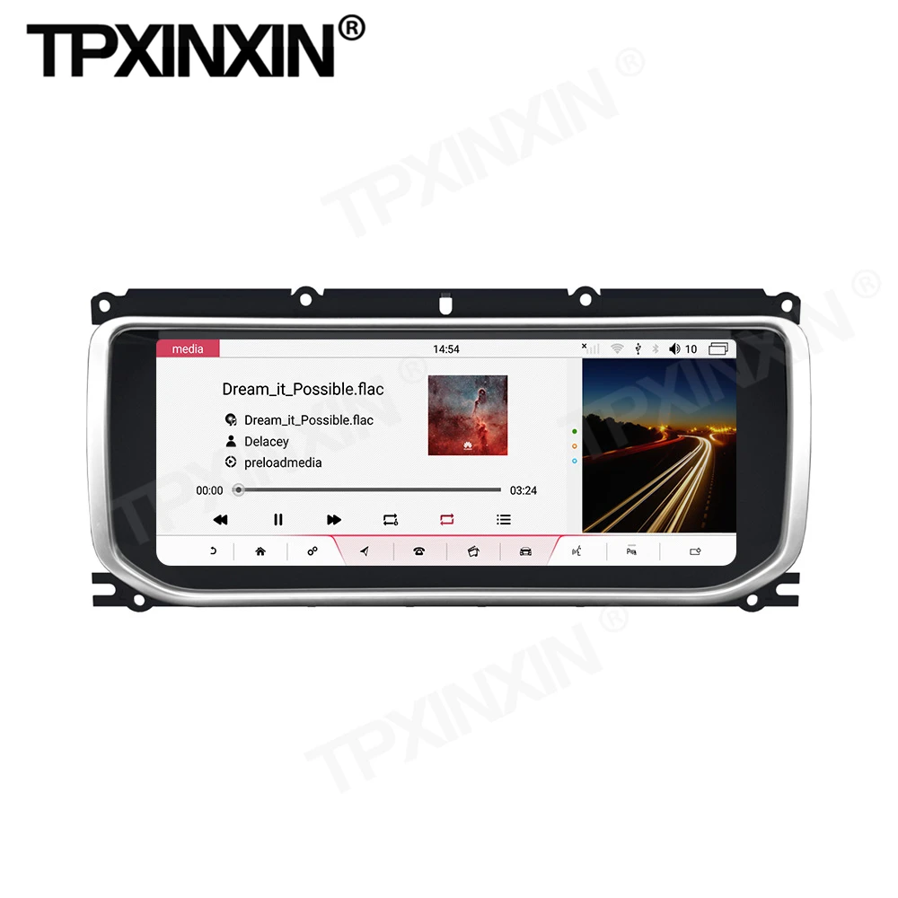 8+64G Carplay Car Radio 2 Din Stereo Receiver Android 10 For Land Rover Range Rover Evoque LRX L538 2011+ GPS Audio BT Head Unit