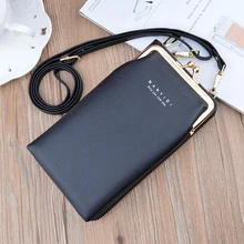 

Women Letter Print Pu Leather Wallet Shoulder Bag Mobile Phone Big Card Holders Coin Purses Female Card Holder Handbag Pockets
